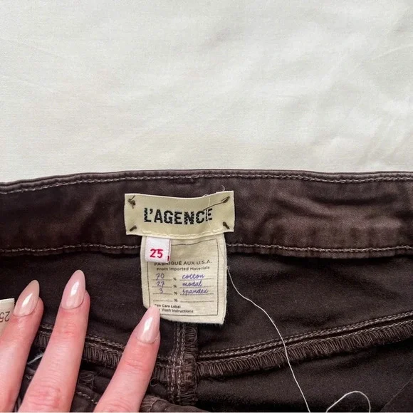 L’Agence Brown Margot Skinny Pants - Picture 3 of 9